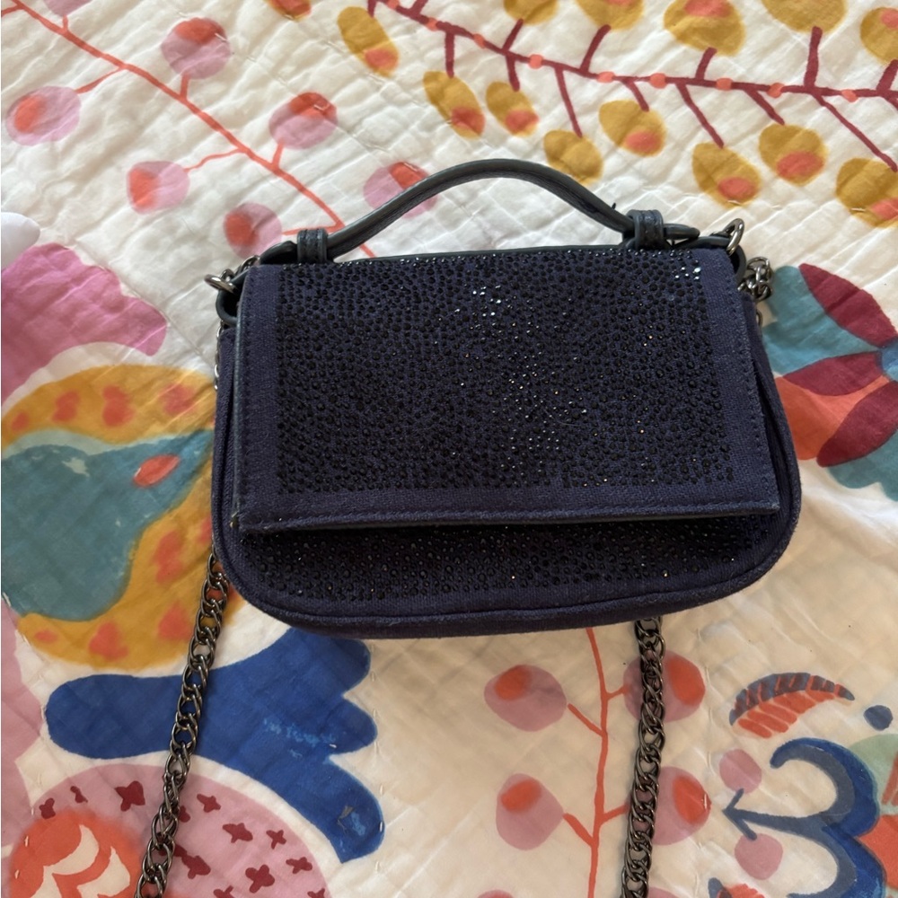 Elegant Black Beaded Women's Bag